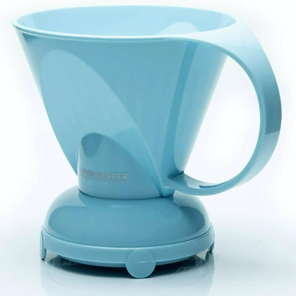 CLEVER Dripper Pour Over Coffee Maker Bonus 100 Filters, Macaron Blue 18 Ounce